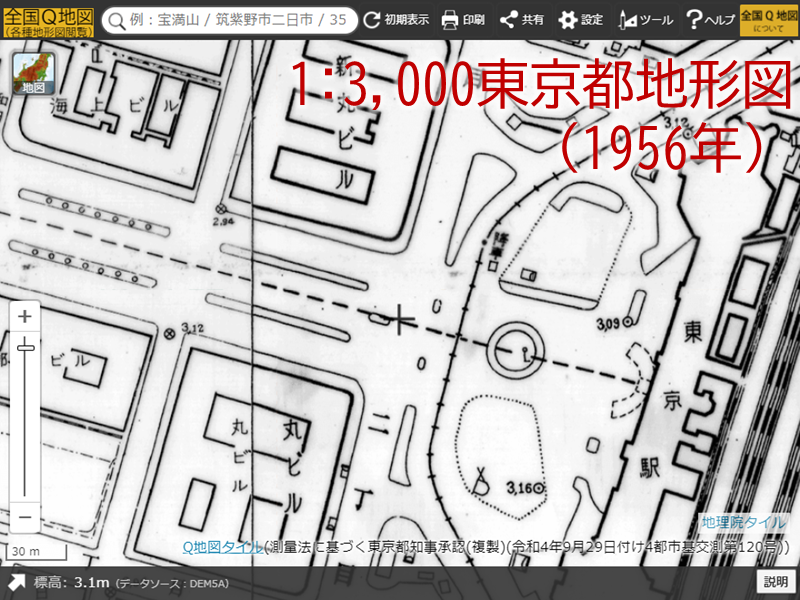 1:3,000東京都地形図